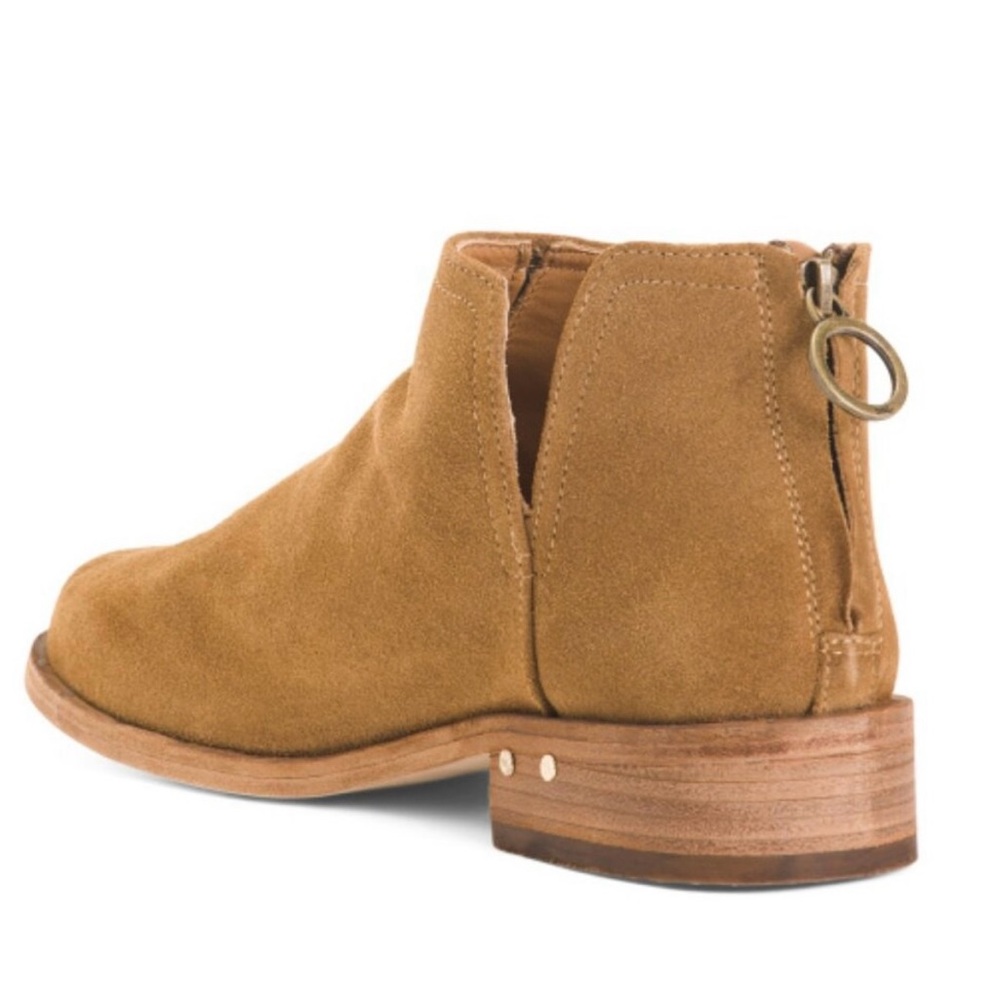 Beek! Ankle Bootie/“Falcon” Suede/Zip-up/Chestnut/Size-7.5 - Picture 6 of 16
